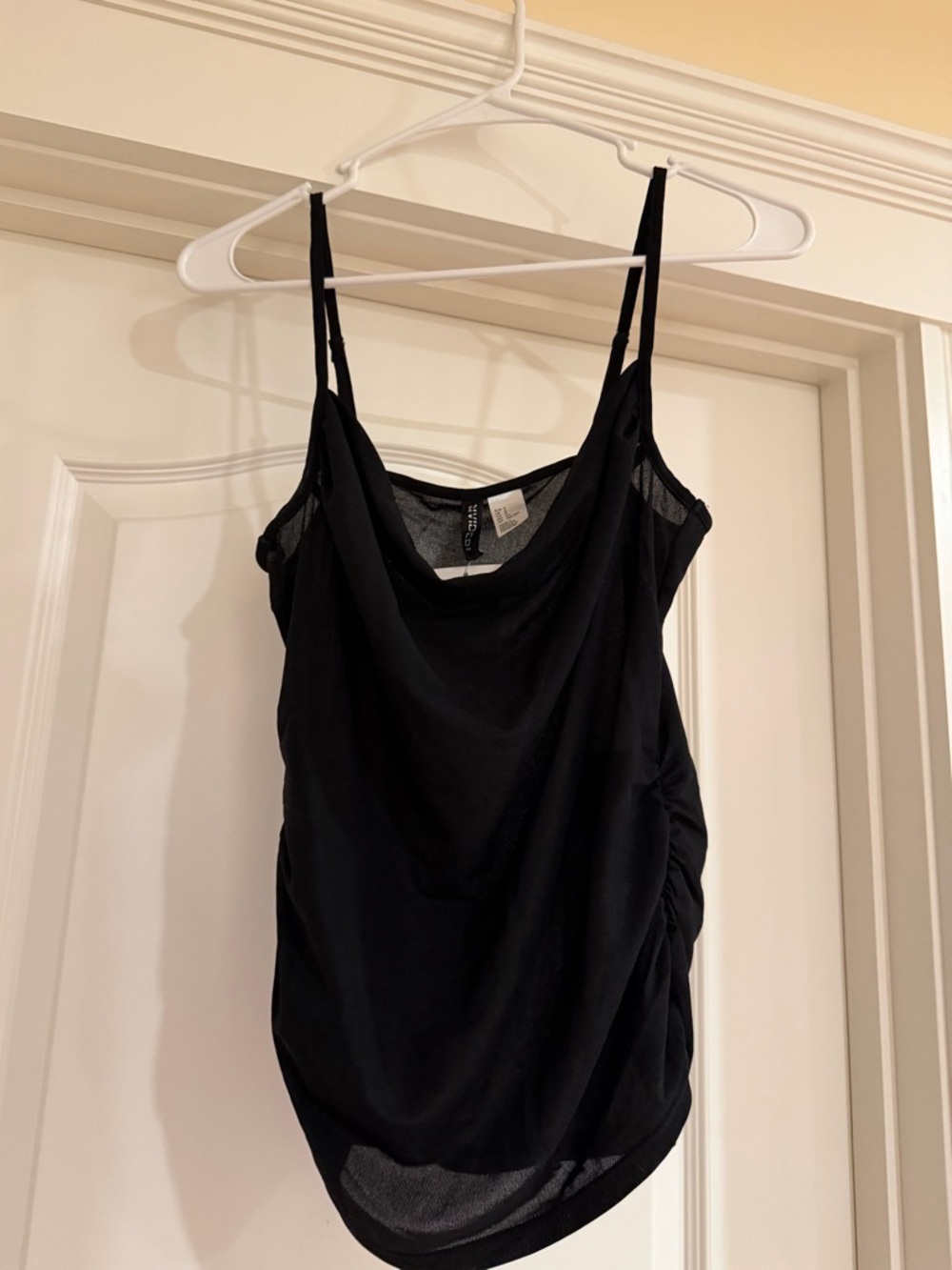 H&M Black Cowl Neck Slip Cami Brand New